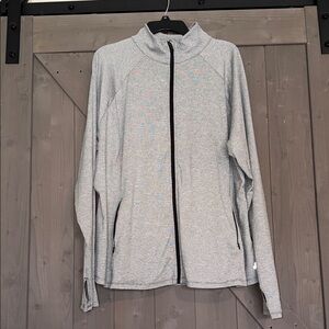 Tek Gear Women's Heather Gray Zip-Up Jacket